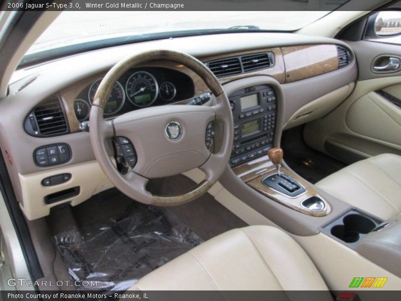 Winter Gold Metallic / Champagne 2006 Jaguar S-Type 3.0