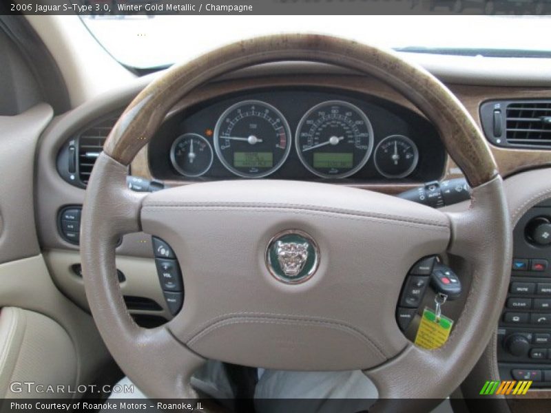 Winter Gold Metallic / Champagne 2006 Jaguar S-Type 3.0