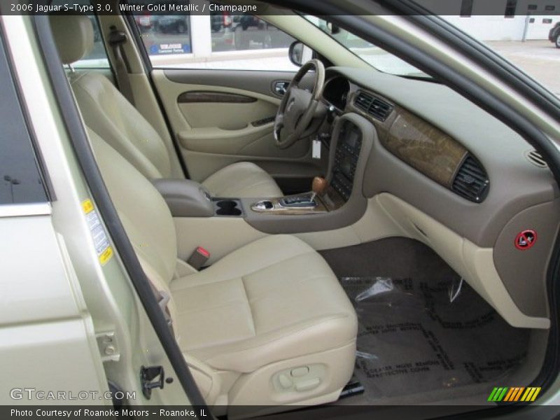 Winter Gold Metallic / Champagne 2006 Jaguar S-Type 3.0