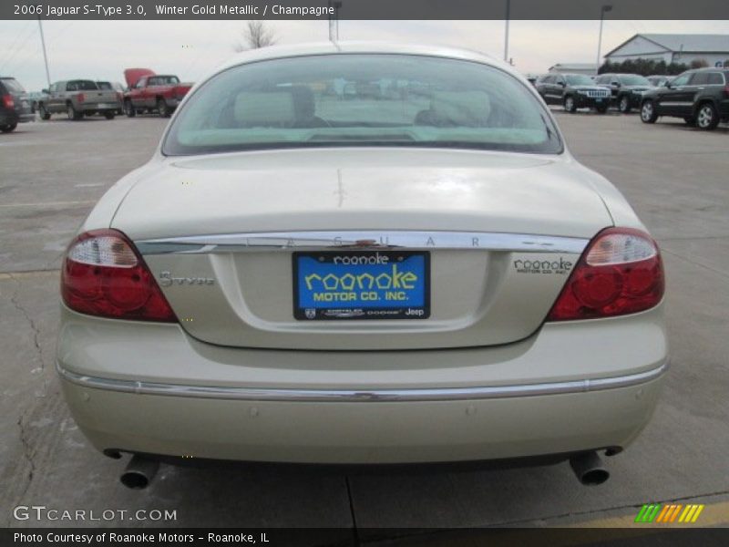 Winter Gold Metallic / Champagne 2006 Jaguar S-Type 3.0