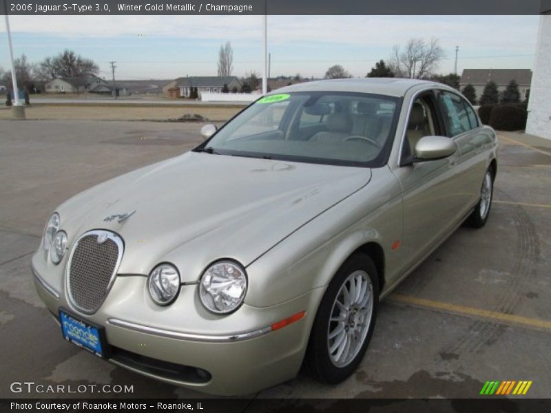 Winter Gold Metallic / Champagne 2006 Jaguar S-Type 3.0