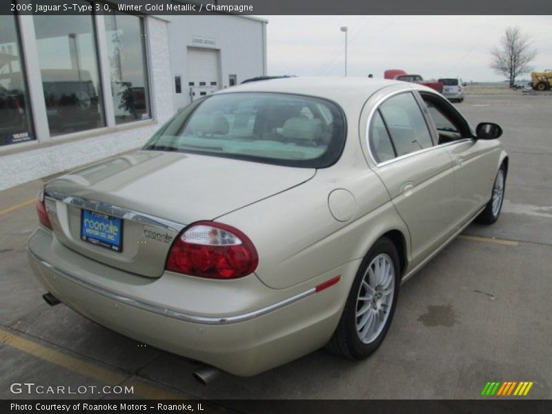 Winter Gold Metallic / Champagne 2006 Jaguar S-Type 3.0