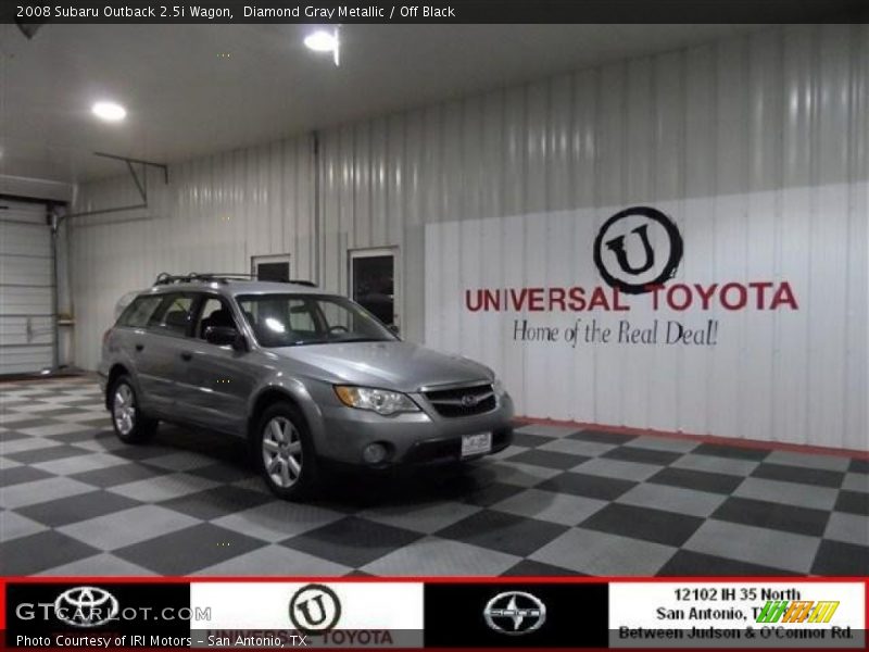 Diamond Gray Metallic / Off Black 2008 Subaru Outback 2.5i Wagon