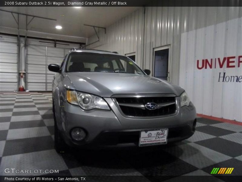 Diamond Gray Metallic / Off Black 2008 Subaru Outback 2.5i Wagon
