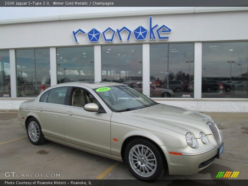 Winter Gold Metallic / Champagne 2006 Jaguar S-Type 3.0