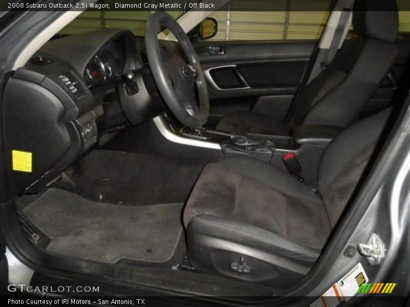 Diamond Gray Metallic / Off Black 2008 Subaru Outback 2.5i Wagon