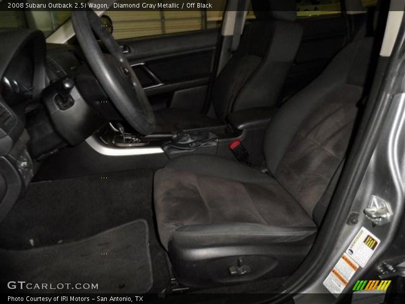 Diamond Gray Metallic / Off Black 2008 Subaru Outback 2.5i Wagon