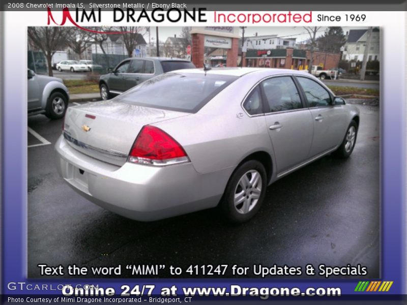 Silverstone Metallic / Ebony Black 2008 Chevrolet Impala LS