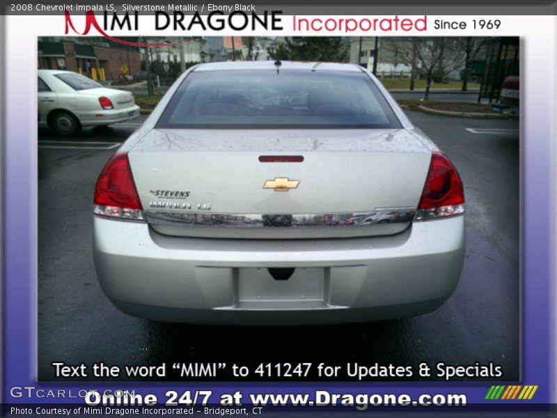 Silverstone Metallic / Ebony Black 2008 Chevrolet Impala LS