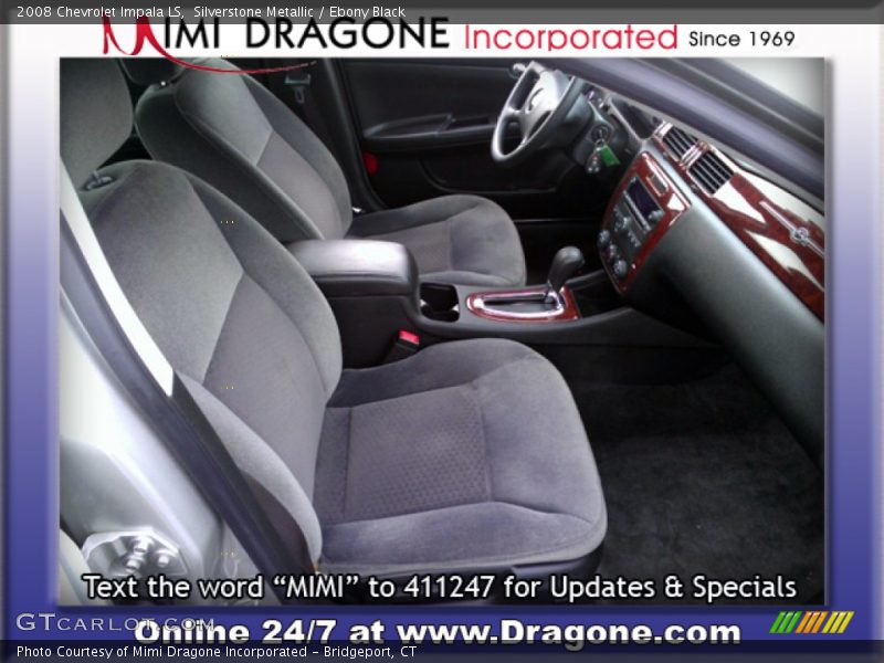 Silverstone Metallic / Ebony Black 2008 Chevrolet Impala LS