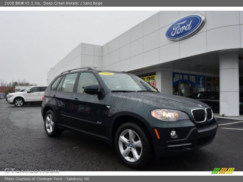 Deep Green Metallic / Sand Beige 2008 BMW X5 3.0si