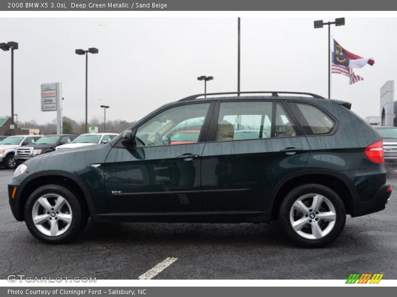 Deep Green Metallic / Sand Beige 2008 BMW X5 3.0si