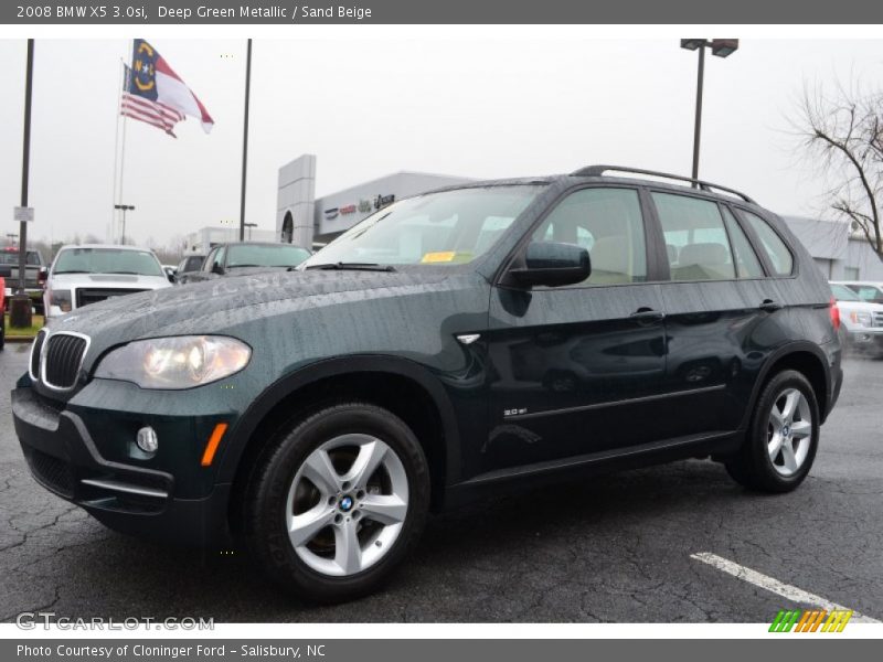 Deep Green Metallic / Sand Beige 2008 BMW X5 3.0si