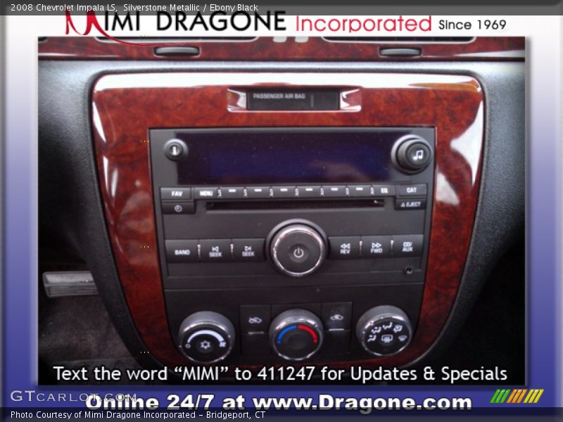 Silverstone Metallic / Ebony Black 2008 Chevrolet Impala LS