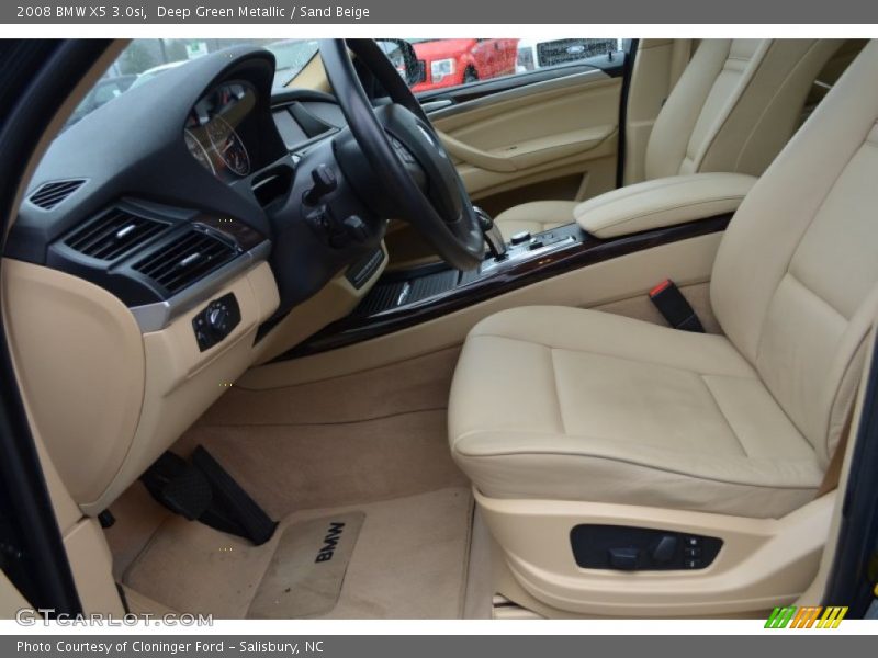 Deep Green Metallic / Sand Beige 2008 BMW X5 3.0si