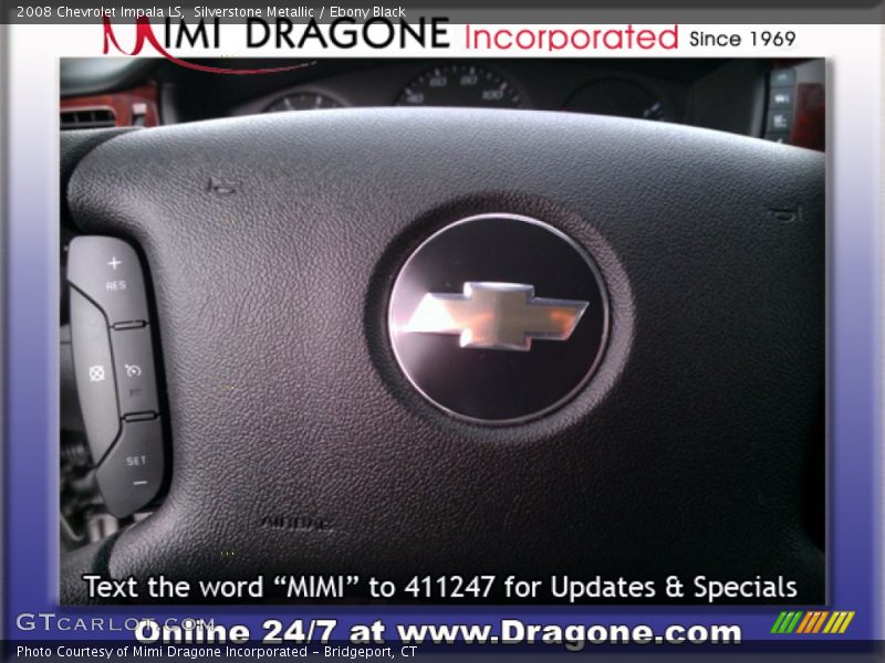 Silverstone Metallic / Ebony Black 2008 Chevrolet Impala LS