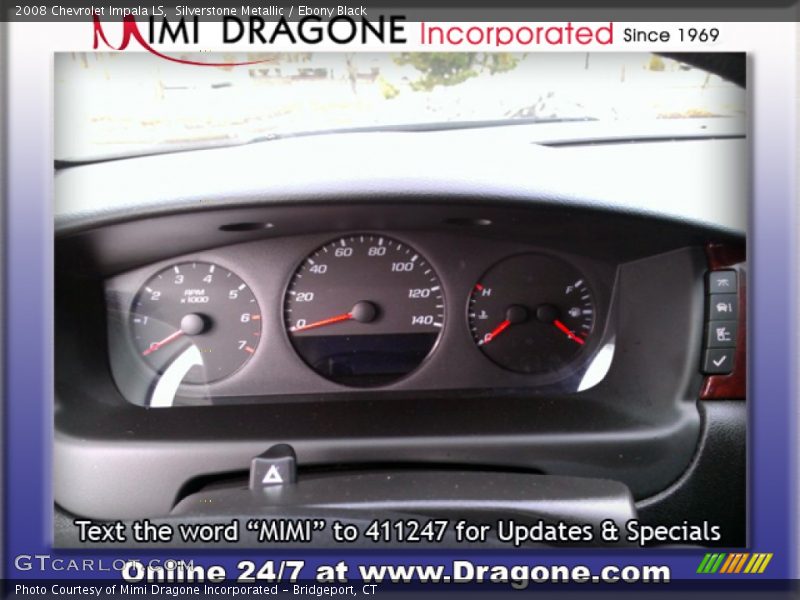 Silverstone Metallic / Ebony Black 2008 Chevrolet Impala LS