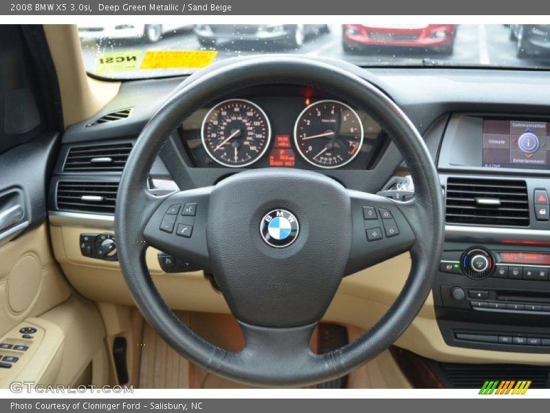 Deep Green Metallic / Sand Beige 2008 BMW X5 3.0si
