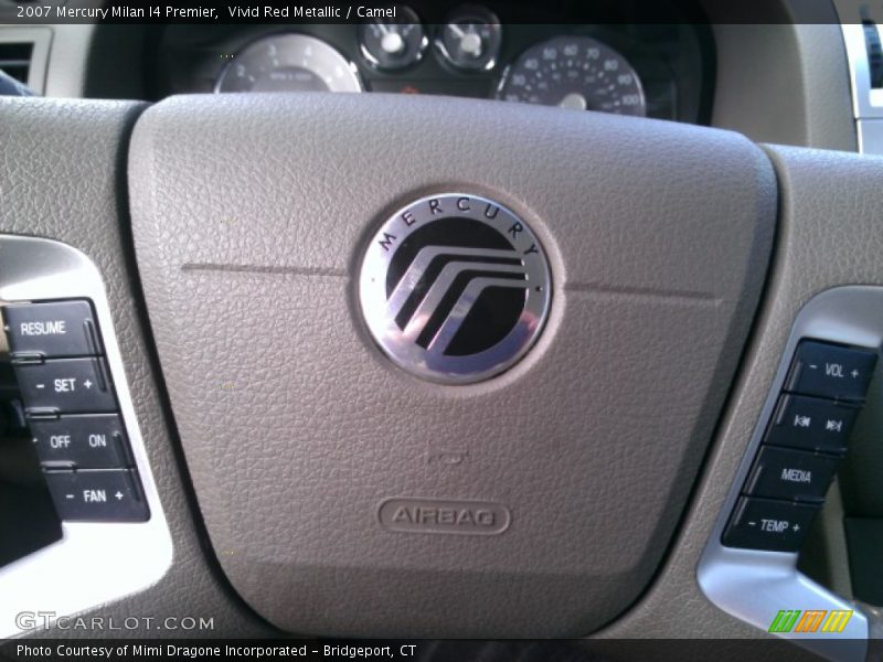 Vivid Red Metallic / Camel 2007 Mercury Milan I4 Premier