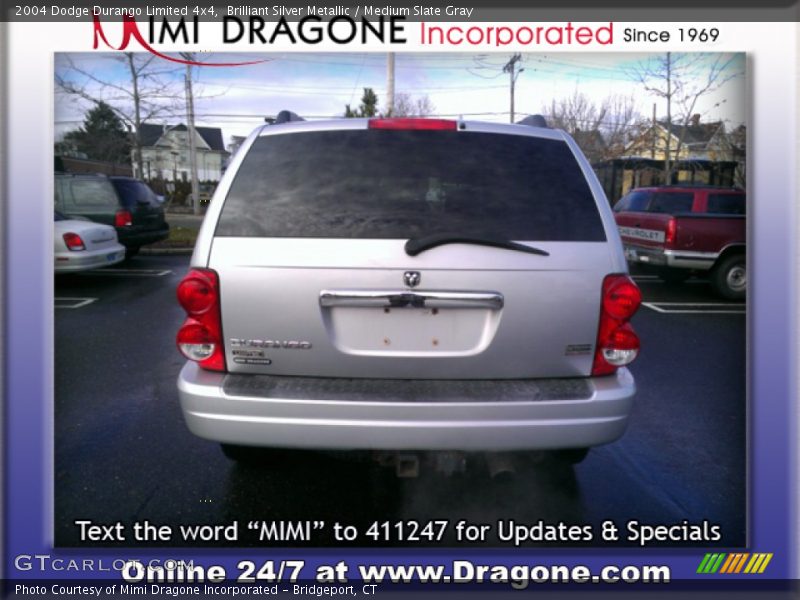 Brilliant Silver Metallic / Medium Slate Gray 2004 Dodge Durango Limited 4x4