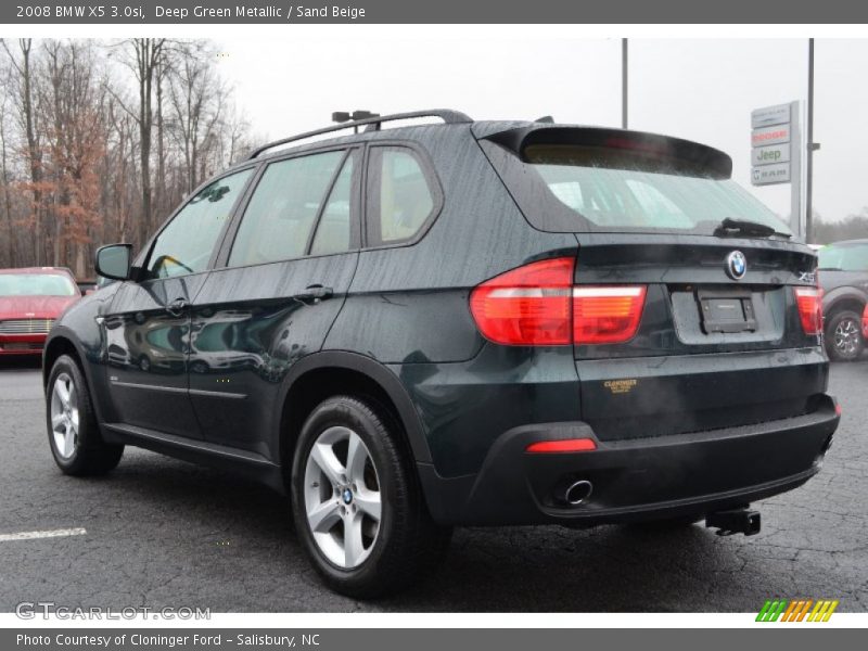 Deep Green Metallic / Sand Beige 2008 BMW X5 3.0si