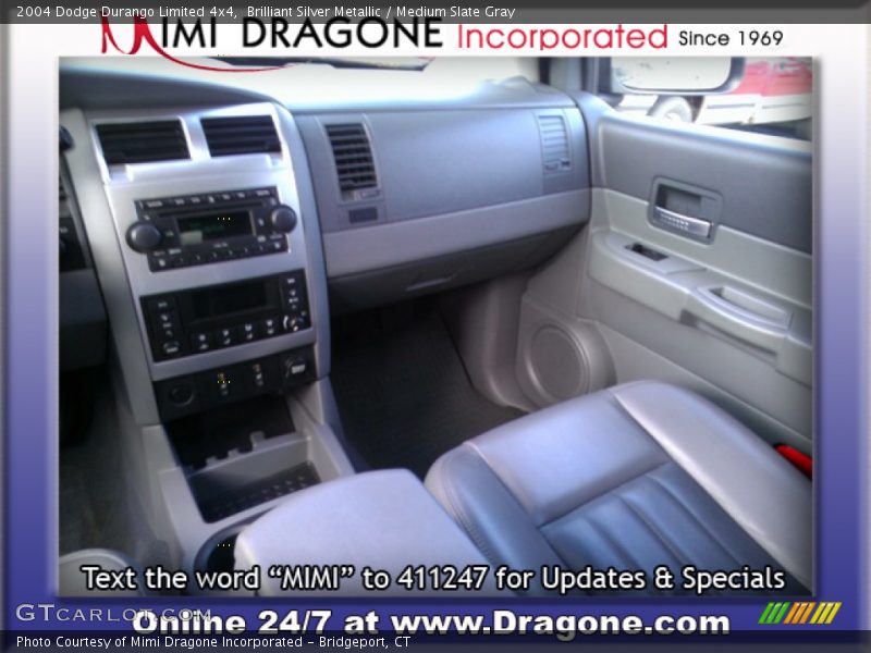 Brilliant Silver Metallic / Medium Slate Gray 2004 Dodge Durango Limited 4x4
