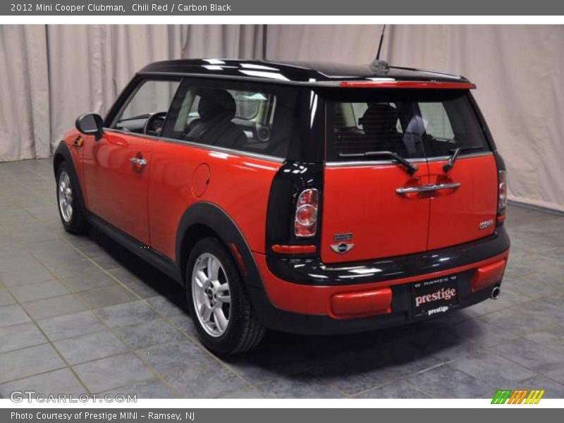 Chili Red / Carbon Black 2012 Mini Cooper Clubman