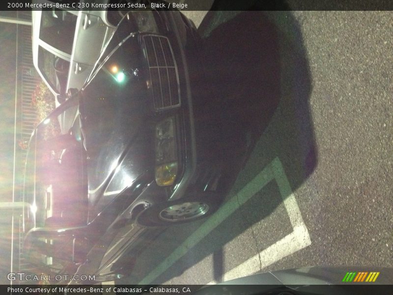 Black / Beige 2000 Mercedes-Benz C 230 Kompressor Sedan