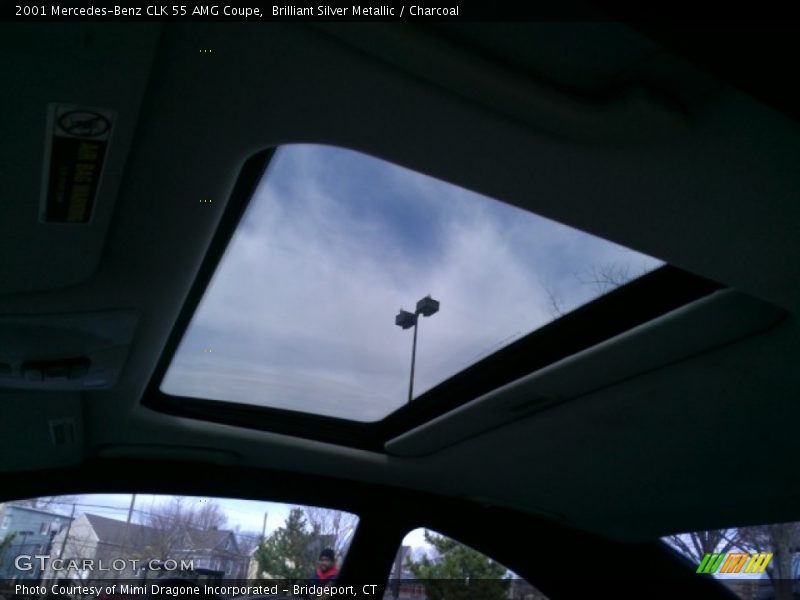 Brilliant Silver Metallic / Charcoal 2001 Mercedes-Benz CLK 55 AMG Coupe