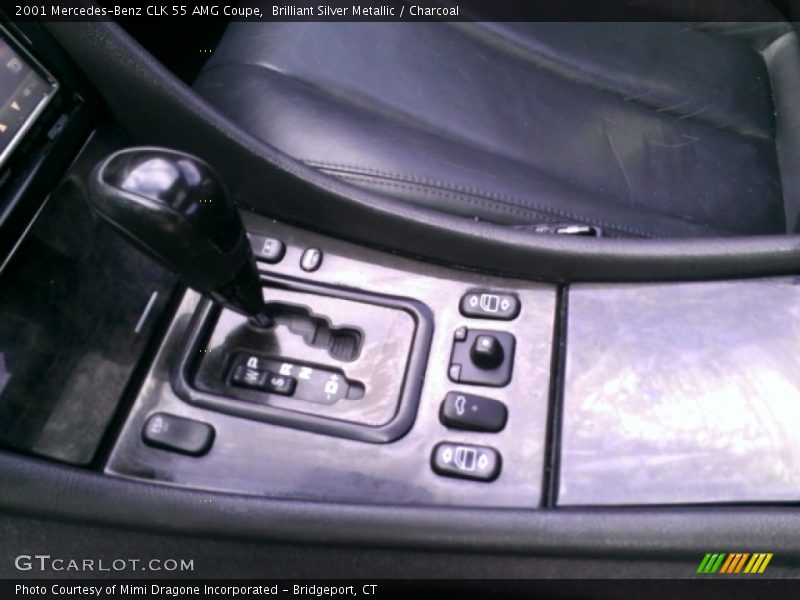 Brilliant Silver Metallic / Charcoal 2001 Mercedes-Benz CLK 55 AMG Coupe