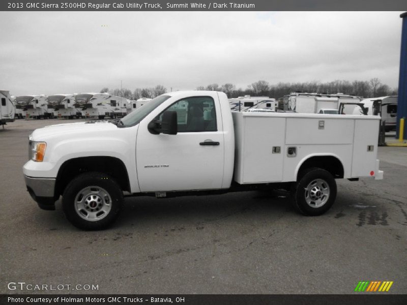 Summit White / Dark Titanium 2013 GMC Sierra 2500HD Regular Cab Utility Truck
