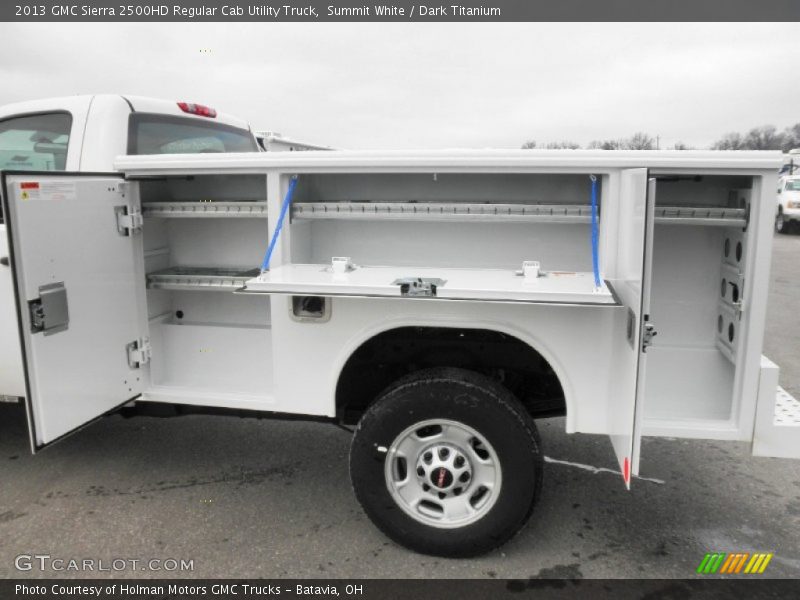Summit White / Dark Titanium 2013 GMC Sierra 2500HD Regular Cab Utility Truck