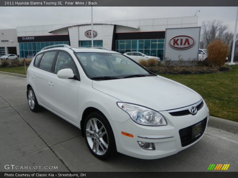 Polar White / Black 2011 Hyundai Elantra Touring SE