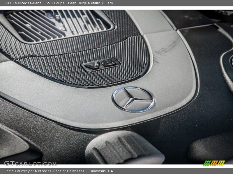 Pearl Beige Metallic / Black 2010 Mercedes-Benz E 550 Coupe