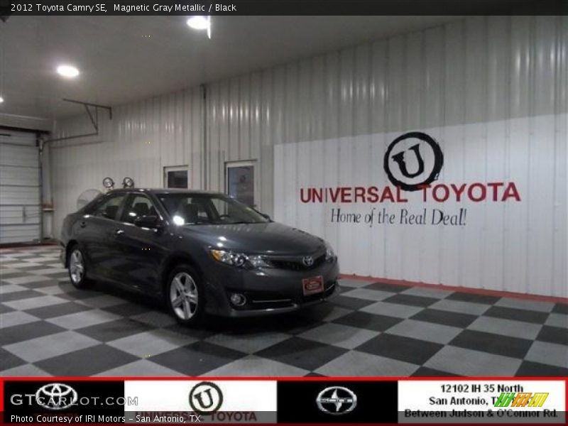 Magnetic Gray Metallic / Black 2012 Toyota Camry SE
