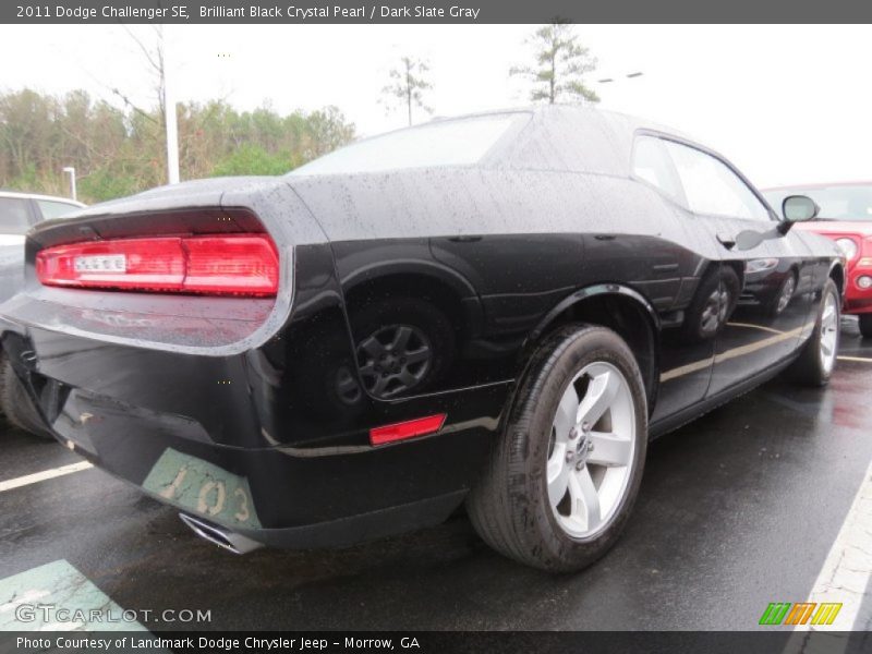 Brilliant Black Crystal Pearl / Dark Slate Gray 2011 Dodge Challenger SE