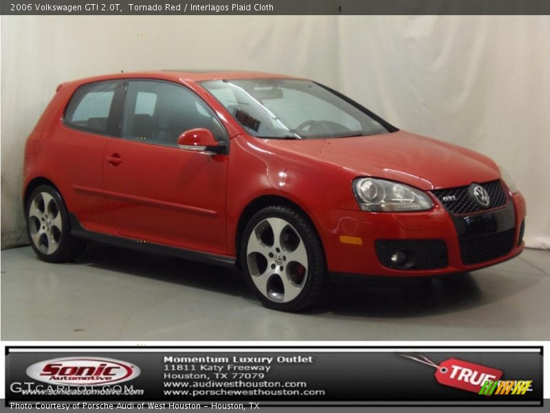 Tornado Red / Interlagos Plaid Cloth 2006 Volkswagen GTI 2.0T