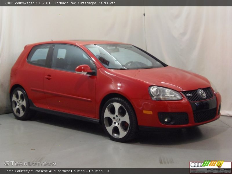 Tornado Red / Interlagos Plaid Cloth 2006 Volkswagen GTI 2.0T