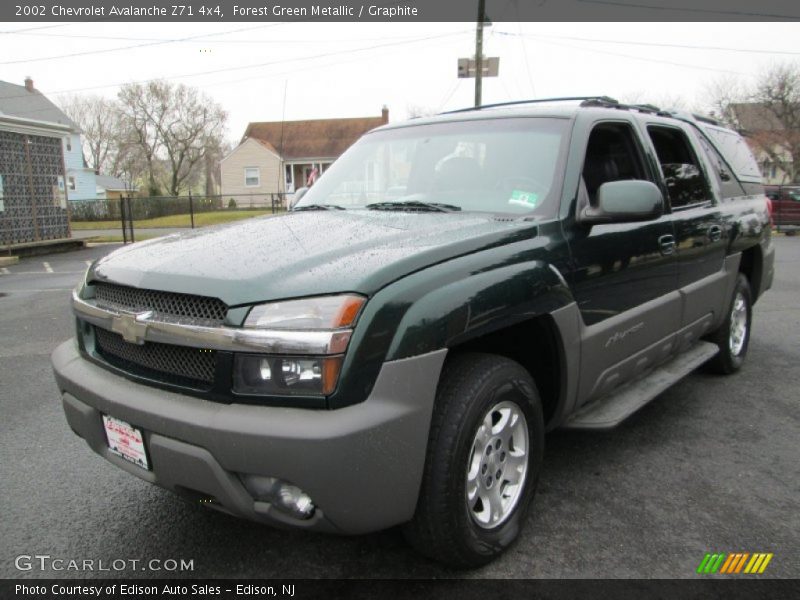 Forest Green Metallic / Graphite 2002 Chevrolet Avalanche Z71 4x4
