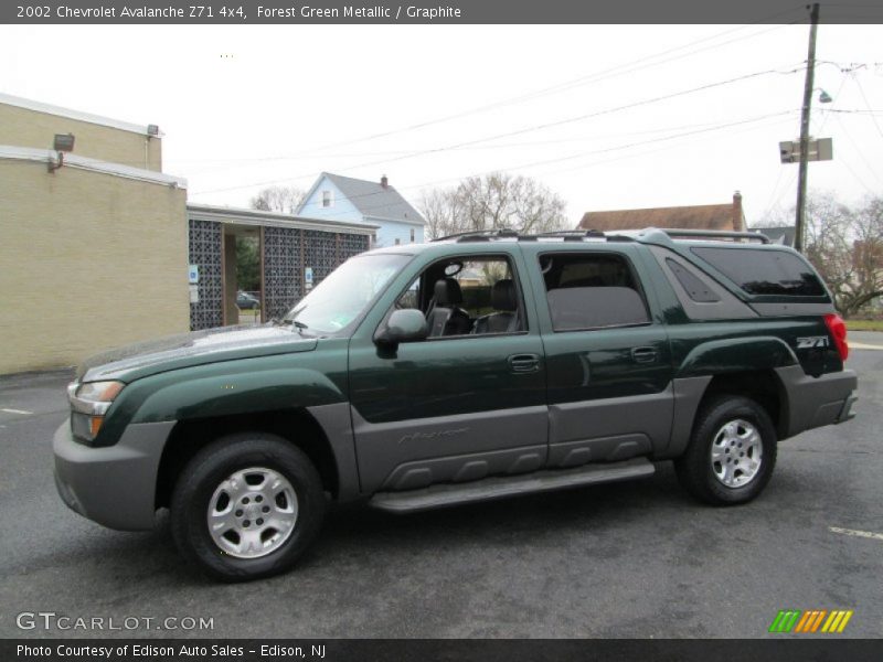 Forest Green Metallic / Graphite 2002 Chevrolet Avalanche Z71 4x4