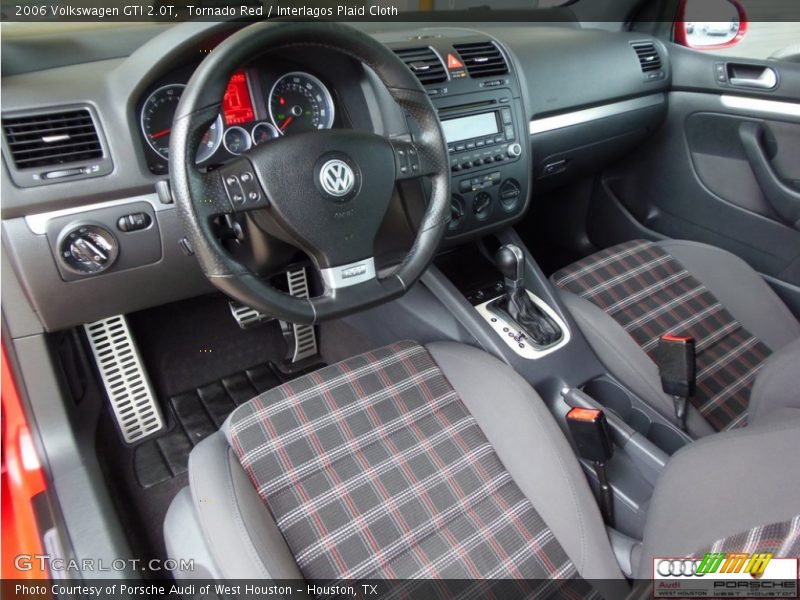 Tornado Red / Interlagos Plaid Cloth 2006 Volkswagen GTI 2.0T