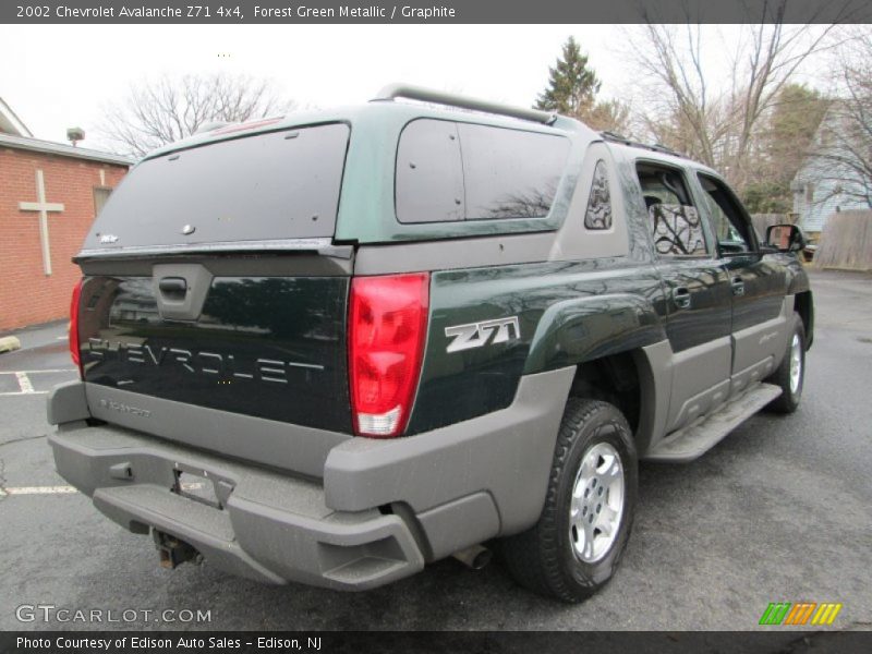 Forest Green Metallic / Graphite 2002 Chevrolet Avalanche Z71 4x4