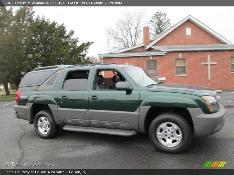 Forest Green Metallic / Graphite 2002 Chevrolet Avalanche Z71 4x4
