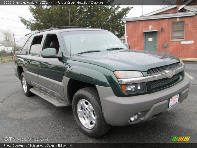 Forest Green Metallic / Graphite 2002 Chevrolet Avalanche Z71 4x4