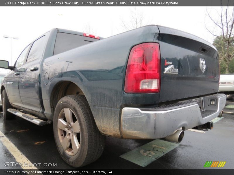 Hunter Green Pearl / Dark Slate Gray/Medium Graystone 2011 Dodge Ram 1500 Big Horn Crew Cab