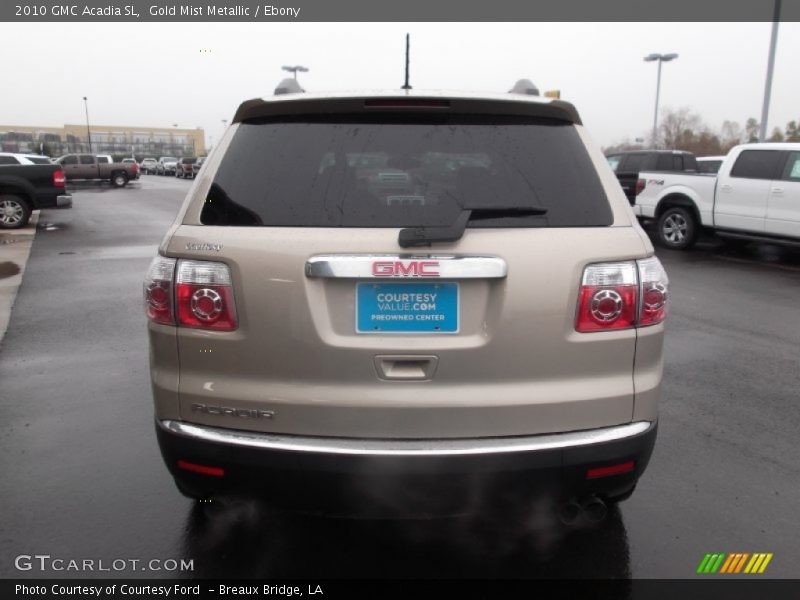 Gold Mist Metallic / Ebony 2010 GMC Acadia SL