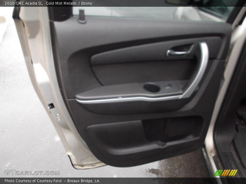 Gold Mist Metallic / Ebony 2010 GMC Acadia SL