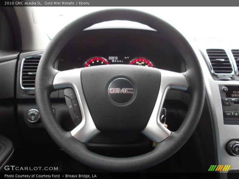 Gold Mist Metallic / Ebony 2010 GMC Acadia SL