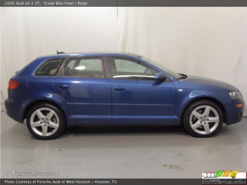 Ocean Blue Pearl / Beige 2006 Audi A3 2.0T