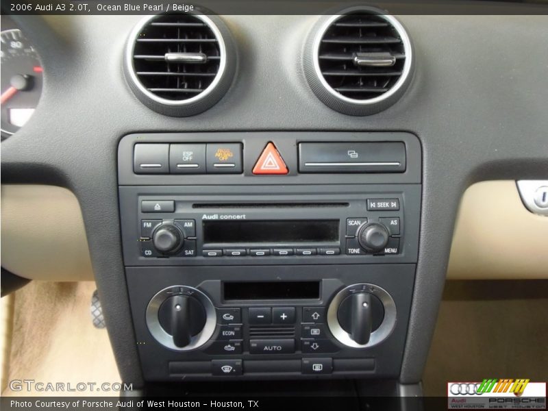 Ocean Blue Pearl / Beige 2006 Audi A3 2.0T